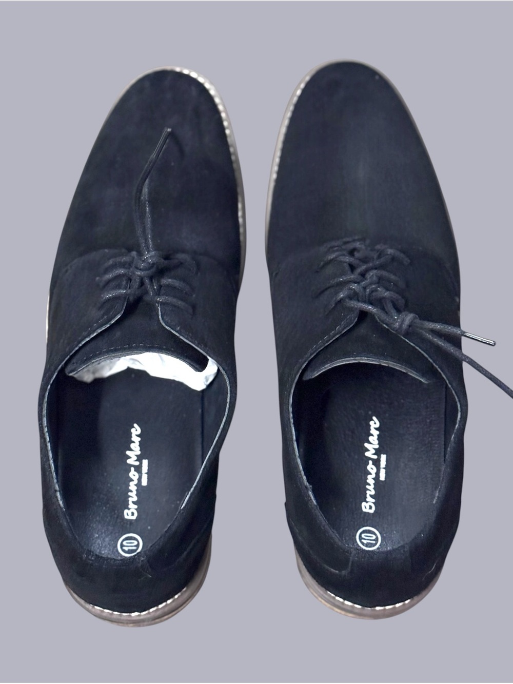 Bruno Marc Men's Black Suede Chukka Boots